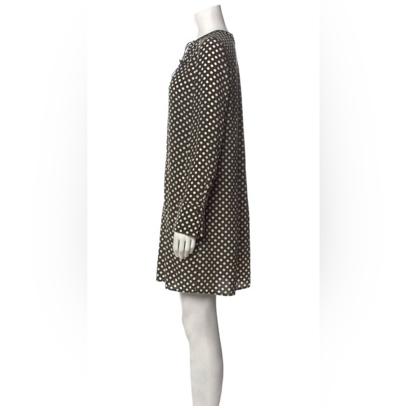 DIANE VON FURSTENBERG Silk Polka Dotted Shift Dress with Keyhole Detail Size 2 - Picture 2 of 10